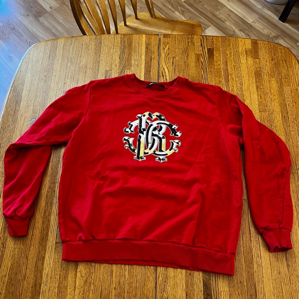 Vintage Roberto Cavalli Red Crewneck Sweatshirt